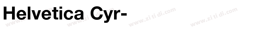 Helvetica Cyr字体转换